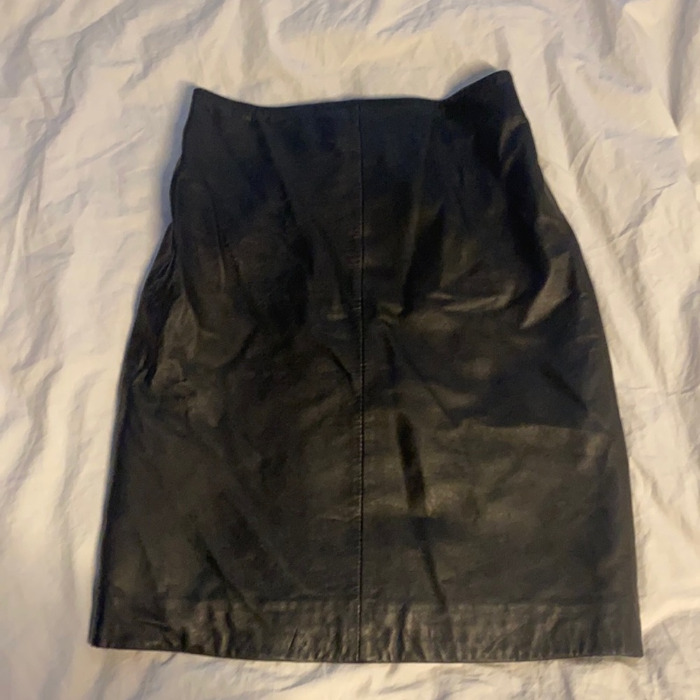 Allsaints real leather skirt